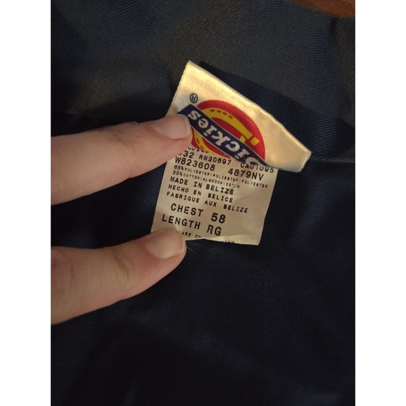 Dickies Long Sleeve Navy Blue Coveralls - Picture 3 of 5